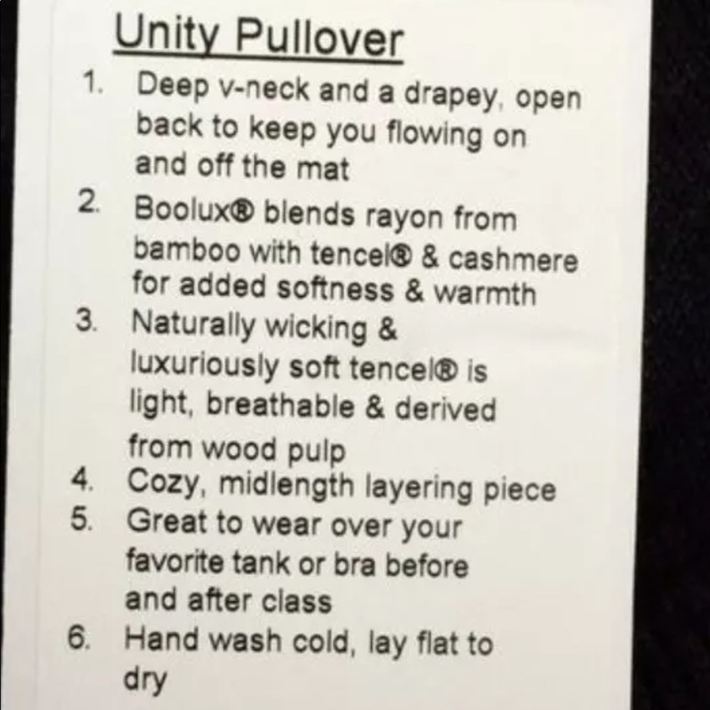 Lululemon Unity Drape Back Sweater - image 8